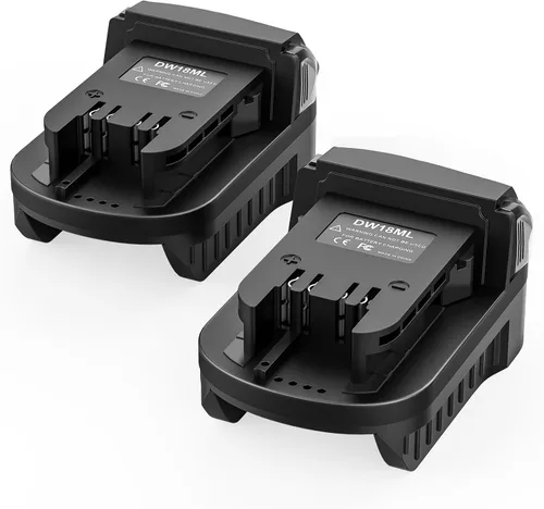 Miniatura 10 de aikeec Adaptador de batería compatible con De-Walt a compatible con Milwaukee, convertidor de batería de litio de 18 20 V para herramienta eléctrica