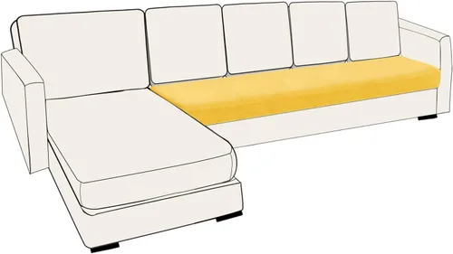 Miniatura 18 de UNBBRRL Fundas de cojín de asiento para sofá, elásticas, funda de cojín individual para sofá, fundas de cojín para sofá, fundas de héroe protegen