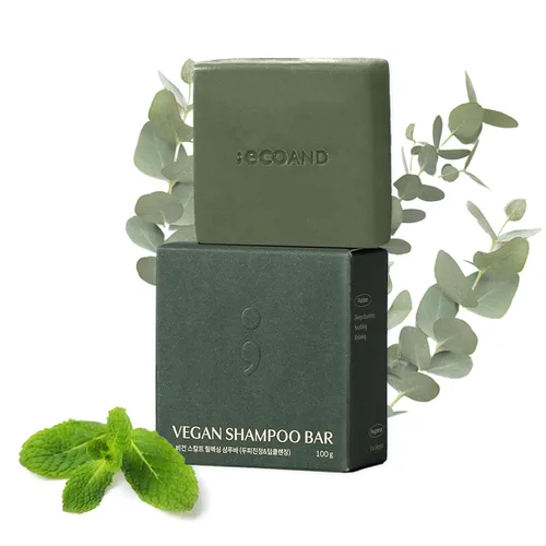 Barra de champú coreana, vegana y orgánica, 3.5 onzas, agua de arroz y espirulina para el crecimiento del cabello, limpieza profunda nutritiva del