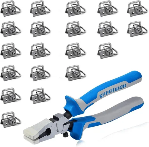 Miniatura 19 de SPEEDWOX Juego de 20 piezas de accesorios para llaves de oro rosa de 0.8 pulgadas, alicates de vidrio de 8 pulgadas con puntas de goma