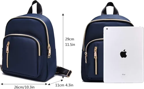 Miniatura 2 de Mochila chica para mujer, de nailon, impermeable, para la universidad, de moda, para uso diario