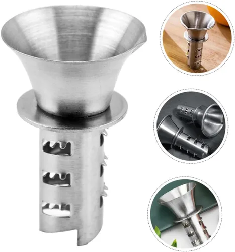 Miniatura 4 de Exprimidor manual de limón de 2 piezas Exprimidor de mano de cítricos Exprimidor portátil de acero inoxidable para la cocina casera