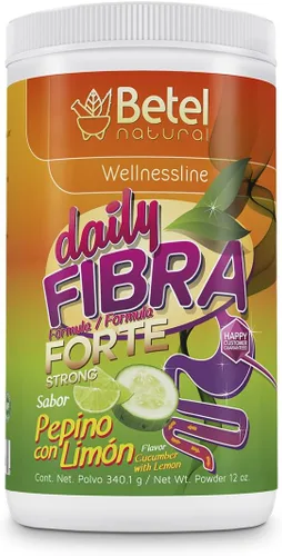Betel Natural Daily Fibra Forte Formula/Fórmula Fuerte, Pepino Extremo Limpiar Colon Pepino con Limón (Pepino con Limón)