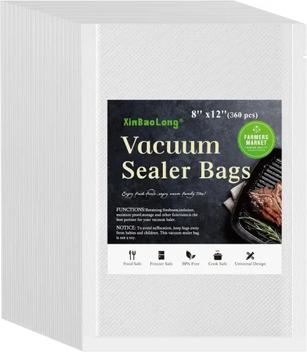 Miniatura 9 de Vacuum Sealer Bags For Food - 50 Quart 8" x 12" - Commercial Grade BPA Free Bag - Durable Customized Size Food Vac Bags for Storage and Sous Vide