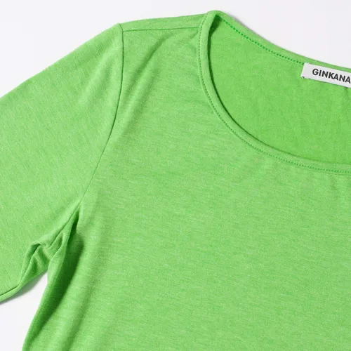Miniatura 3 de GINKANA - Camiseta de manga raglán para mujer con cuello redondo diseño de flores