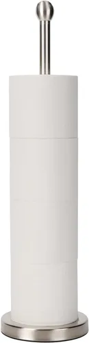 Miniatura 11 de Songtec Soporte de Papel Higiénico Dorado con Reserva, Soporte de Rollo de Papel de Pie para 4 Rollos, Diseño Compacto Almacenamiento de Papel