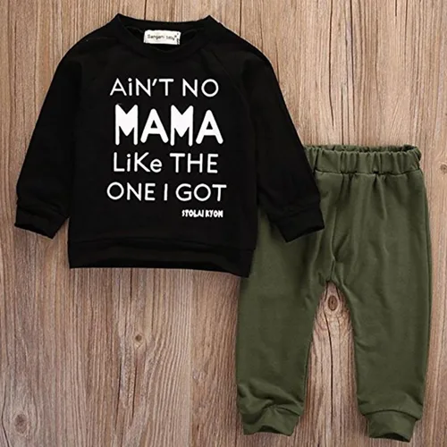 Miniatura 7 de Conjunto de ropa de otoño e invierno para bebé, conjunto de ropa estampada con pantalones de 0 a 3 años