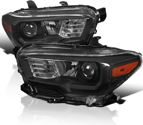 Miniatura 7 de SPEC-D TUNING Faros delanteros de proyector de tubo LED negro compatibles con Chevy Silverado 1500 2007-2013, Chevy Silverado 2500HD / 3500HD