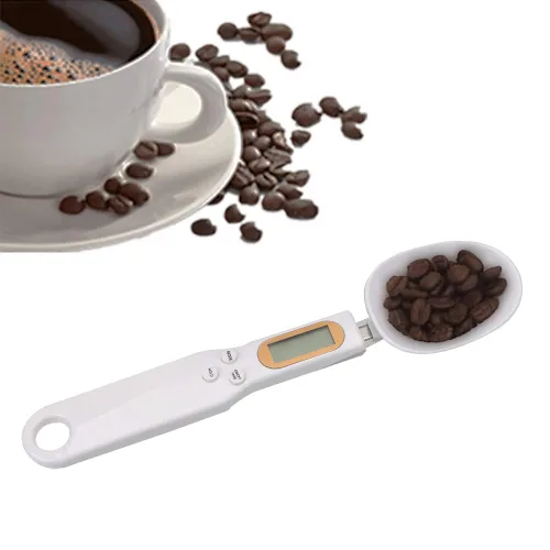 Miniatura 2 de Báscula electrónica de cuchara de alimentos de 17.64 oz/0.00 oz con peso para gramos y onzas, báscula digital de cocina con mango y boquilla