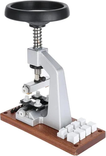 Miniatura 3 de Herramienta de extracción de espalda de reloj, 5700 reloj prensa caja de reloj de apertura trasera tornillo estilo ostra abridor de reloj con base
