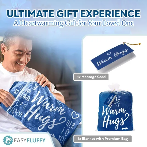 Miniatura 6 de EasyFluffy Manta de Recuperación para Hombres y Mujeres - Manta Curativa Súper Suave con Palabras Inspiradoras - Regalos de Pronta Recuperación