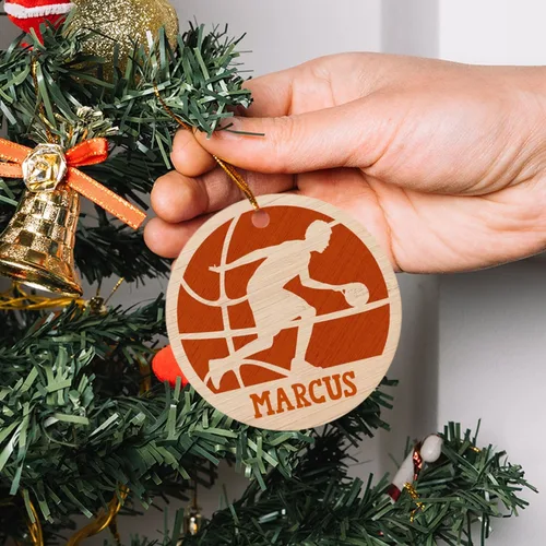 Miniatura 4 de Adorno de Navidad personalizado de baloncesto 2025, adorno de Navidad para niño de baloncesto, adornos de baloncesto regalos para amantes del Adorno
