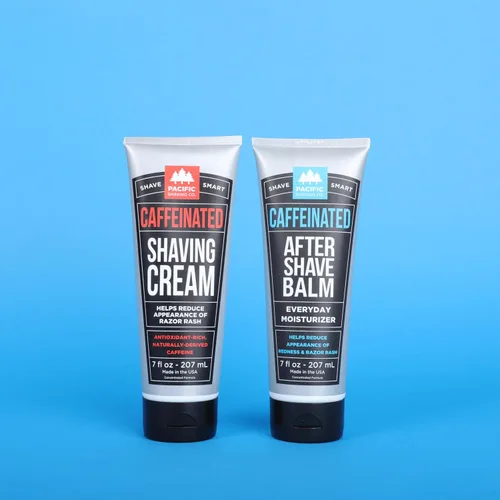Miniatura 9 de Pacific Shaving Company Juego de crema de afeitar y después del afeitado con cafeína, kit de afeitado para hombres, crema de afeitado enriquecida