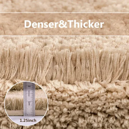 Miniatura 3 de VANZAVANZU Alfombras de inodoro para baño en forma de U, alfombras de baño de contorno para baño, antideslizantes, extra suaves, absorbentes