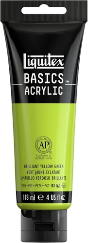 Miniatura 171 de Liquitex BASICS Pintura Acrílica, Botella de 400ml (13.5 oz), Blanco Titanio Titanio Blanco