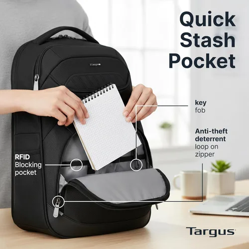 Miniatura 7 de Targus Mochila para laptop, Negro