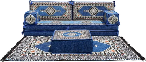 Miniatura 29 de arabicsofa Sofá de piso árabe Jalsa - Sofá tradicional hecho a mano para sala de estar