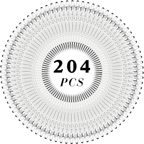 Miniatura 86 de Bolígrafos personalizados a granel con punta de lápiz capacitivo, 12 bolígrafos personalizados con logotipo de mensaje con nombre, bolígrafos