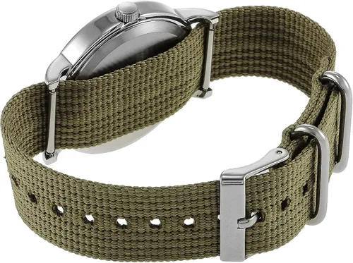 Miniatura 7 de Timex Reloj unisex Weekender de 1.496in, Negro, Weekender Slip Through - Reloj de correa de nailon