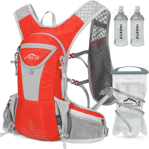 Miniatura 14 de IX INOXTO Hydration Pack Backpack, Lightweight Water Backpack with 2L Hydration Bladder Daypack for Men Women,Running Hydration Vest for Trail