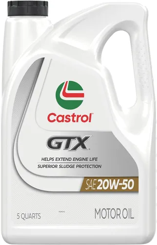 Castrol GTX 20W-50 Aceite de Motor Convencional, 5 Cuartos
