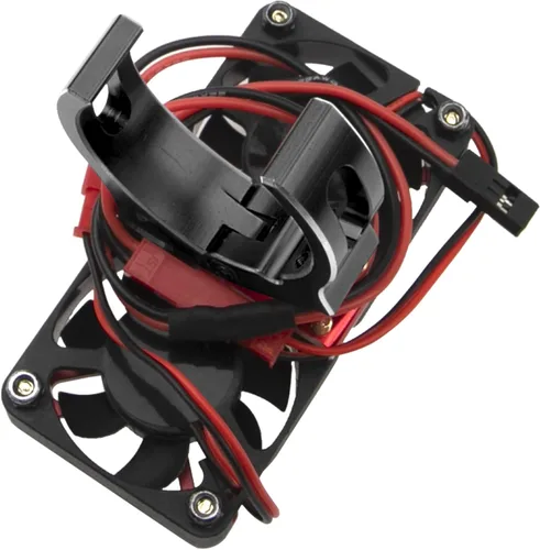 Miniatura 4 de 4985 1717 - Disipador de calor con motor sin escobillas, doble ventilador de refrigeración, compatible con 1/5 Traxxas X-Maxx Arrma RC Car (negro)