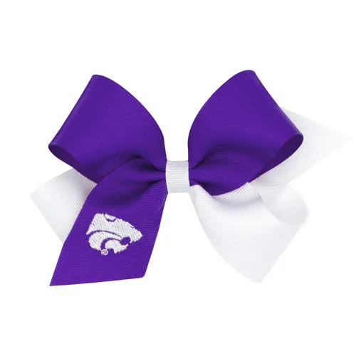 Miniatura 65 de Divine Creations - Lazo para el pelo de dos tonos para niñas con temática universitaria para el día del juego, por Wee Ones en un clip WeeStay