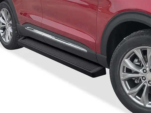 Miniatura 9 de APS Estribos Nerf de acero inoxidable con recubrimiento en polvo negro de 5 pulgadas, escalones laterales compatibles con Ford Explorer