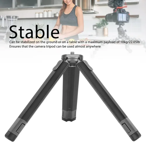 Miniatura 4 de Trípode extensible, mango de video portátil, palo para selfie, Vlog de viaje, pequeño trípode para teléfono, trípode de escritorio, para proyector