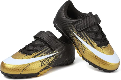 CBUSTER Zapatos de fútbol para niños y niñas, zapatos deportivos para interiores y exteriores