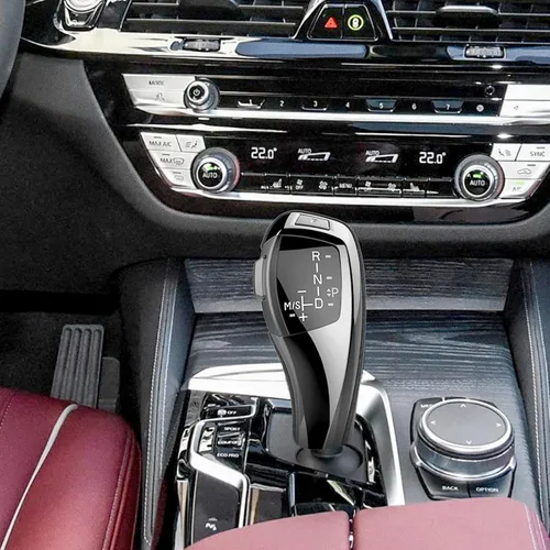 Miniatura 5 de Kit de actualización automático LED para palanca de cambios LHD para accesorios de automóvil BMW E90 E91 E93 E81 E82 E84 E87 E88 E89 de carbono