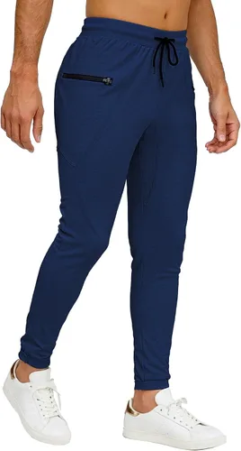 Miniatura 6 de MAIKANONG Pantalones deportivos ajustados para hombre, pantalones de entrenamiento para gimnasio, correr, atletismo, casual