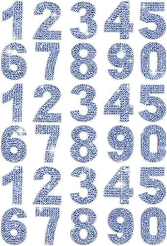 Miniatura 15 de PRATIQUE Calcomanías de letras del alfabeto con diamantes de imitación con purpurina, 26 letras autoadhesivas para arte y manualidades (rojo)