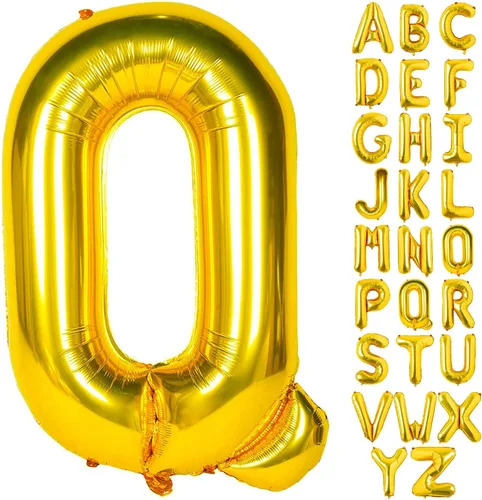 Miniatura 28 de Lovoir Globos dorados grandes de 40 pulgadas con la letra K de gran tamaño, globo de helio de aluminio de Mylar para fiesta de cumpleaños, Letra K