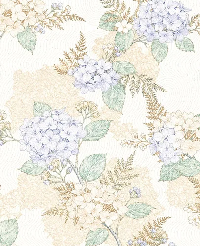 Miniatura 18 de Papel Tapiz Despegable de Hojas Azules Boho, Diseño de Hojas Azules Moderno Vinilo Autoadhesivo Papel de Contacto Casual Estilo Granja para Cajón