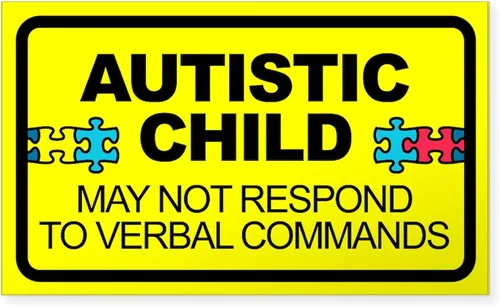Miniatura 12 de CafePress Pegatina rectangular de alerta de autismo para parachoques