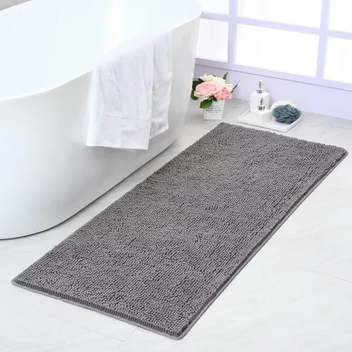 Miniatura 10 de Noahas Alfombras de baño de 20 x 30 pulgadas, tapetes de baño de felpilla de lujo suaves, antideslizantes y absorbentes, para bañera, alfombra