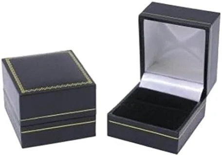 Miniatura 3 de Anillo de plata de ley de 0.551in (tamaño 5-10), Cuero