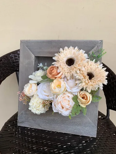 Miniatura 104 de FACINOC Ramos de Rosas Artificiales Naranjas, Juego de Caja de Flores Artificiales con Tallos para DIY, Bodas, Despedidas de Soltera, Decoraciones