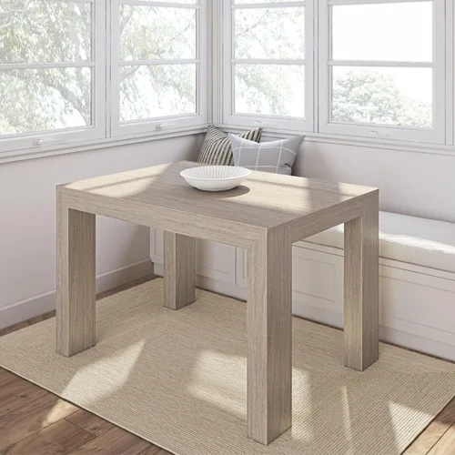 Miniatura 26 de Plank+Beam Mesa de comedor de 48 pulgadas, mesa de cocina de madera maciza de 48 pulgadas, mesa de comedor rectangular para comedor, oficina