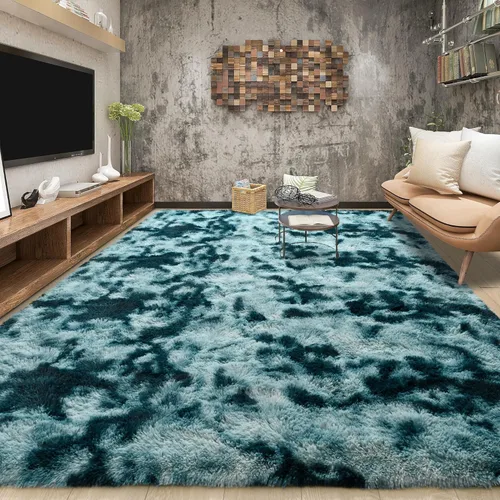 Miniatura 48 de Tepook Alfombras súper suaves y esponjosas para sala de estar, alfombras de área de 8 x 10 pies para dormitorio, alfombra moderna peluda, alfombras