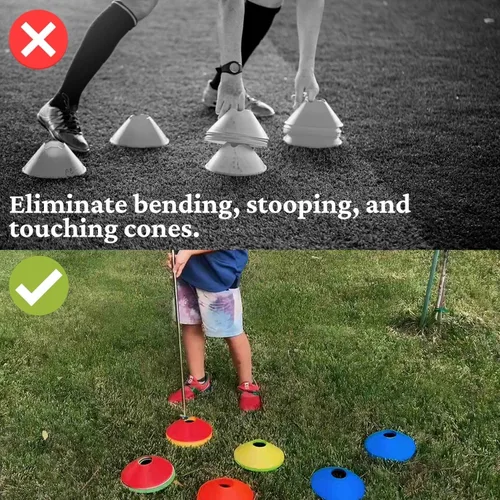 Miniatura 3 de Versatyle Easy Cone Pickup Stick Selector de cono retráctil superior para deportes, tráfico y conos al aire libre Funciona con la mayoría