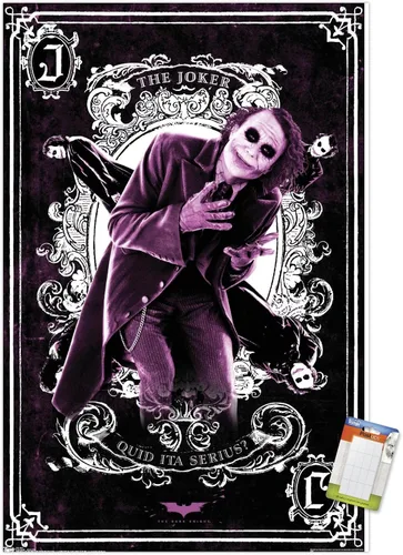 Miniatura 11 de Trends International Póster de pared de DC Comics Movie - The Dark Knight - The Joker Playing Card - Póster de pared, 14.725 x 22.375 pulgadas