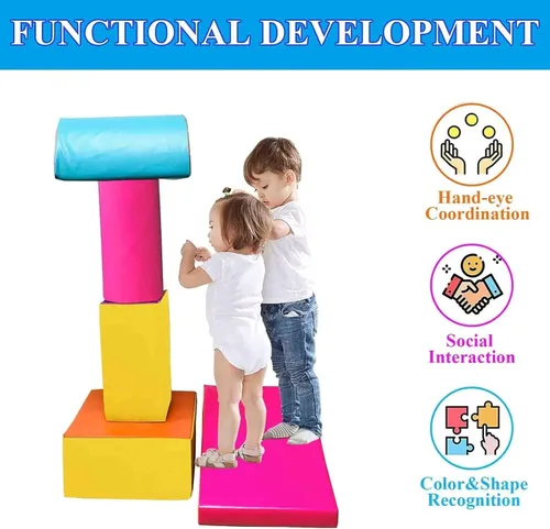 Miniatura 7 de C-CHAIN Esterilla de quesos plegable para gimnasia, gimnasio, fitness, habilidad para voltear en forma de habilidad para niños, jugar en casa