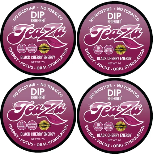 TeaZA - Bolsas energéticas, sin humo, tabaco alternativo sin nicotina, sin tabaco y saludable para masticar tabaco, alternativa para masticar tiene