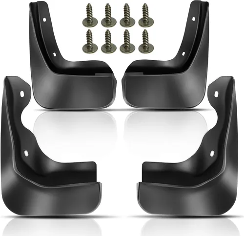 Miniatura 9 de YHTAUTO Juego de 4 guardabarros de repuesto para Volkswagen Jetta 2015 2016 2017 Sedán, delantero y trasero izquierdo derecho negro