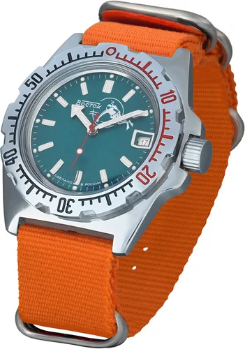 Miniatura 2 de VOSTOK Amphibian 110059 - Reloj de pulsera automático para hombre con cuerda automática para buceo anfibia