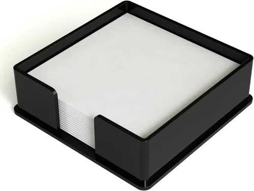 Miniatura 7 de Servilletero acrílico para toallas de invitados, bandeja de almacenamiento de toallas de mano de papel de baño negro, soporte de toalla de papel
