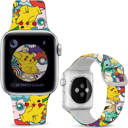 Miniatura 16 de Correas de silicona suaves compatibles con Apple Watch Band de 1.496 in 1.575 in 1.614 in 1.654 in 1.732 in 1.772 in 1.811 in 1.929 in, correa