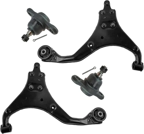 Miniatura 39 de TRQ Brazo de control delantero superior e inferior con rótula juego de 4 piezas compatible con Land Rover Range Rover 2003-2012